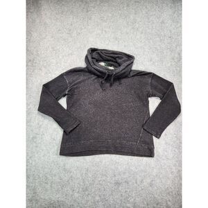 Lauren Ralph Lauren Hoodie Womens Large Black Long Sleeve Cowl‎ Neck